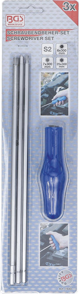 Specialus atsuktuvų rinkinys | priekinių žibintų koregavimui | T-Star (Torx) / hex šešiakampis | 4 vnt. (7840)