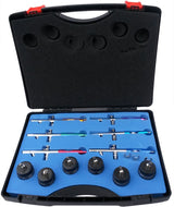 PROFESSIONAL AIRBRUSH SET WITH HOSES 18 PCS. (6+6+6) (ABS12-1)