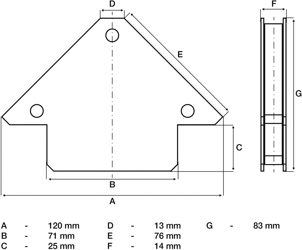 Magnetinis laikiklis suvirinimo darbams | 11 kg (3007)