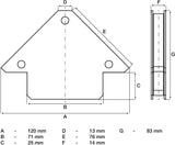 Magnetinis laikiklis suvirinimo darbams | 11 kg (3007)
