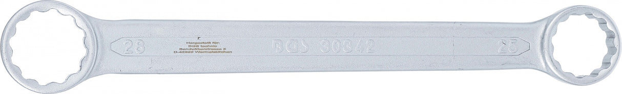 Raktas dvigubas kilpinis tiesus | 25 x 28 mm (30342)