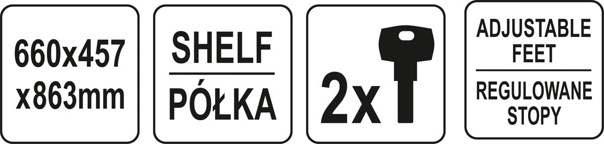 Spintelė dirbtuvėms | 66 x 45.7 x 86.3 cm (YT-08934)