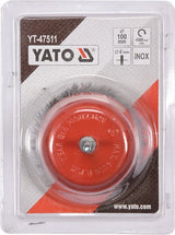 Šepetys puodo tipo su kotu | nerūdijantis plienas | INOX | 100 mm (YT-47511)