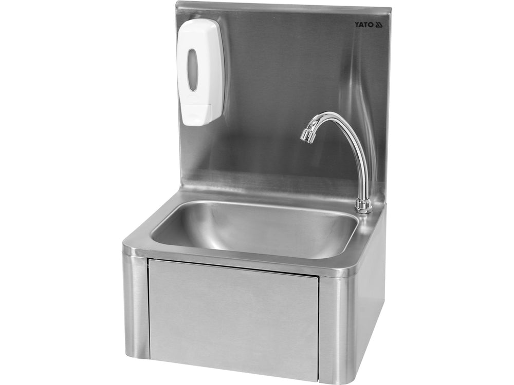 Keliu valdoma praustuvė su maišytuvu ir muilo dozatoriumi (YG-10010)