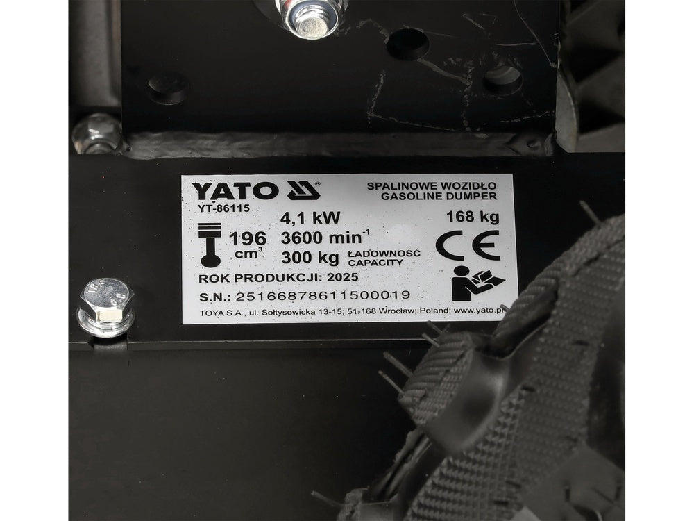 Benzininis savivartis | mini | 300 kg | 196 cm3 (YT-86115)