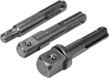 Набор адаптеров | SDS - внешние квадраты 6,3 mm (1/4"), 10 mm (3/8"), 12,5 mm (1/2") | 3 шт.