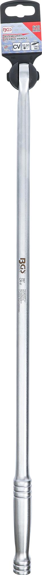 Rankena galvutėms vartomu galu | išorinis kvadratas 12,5 mm (1/2") | 610 mm (267)