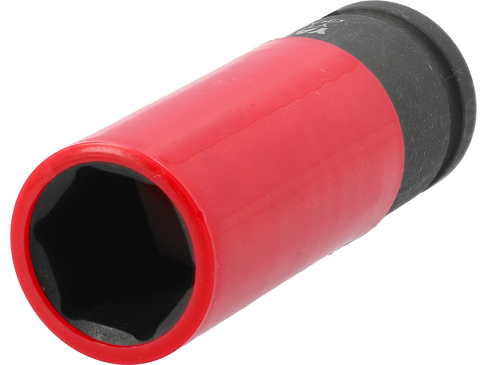 Galvutė smūginė ilga plonasienė | su plastikine apsauga | 12,7 mm (1/2") | 21 mm (YT-10587)