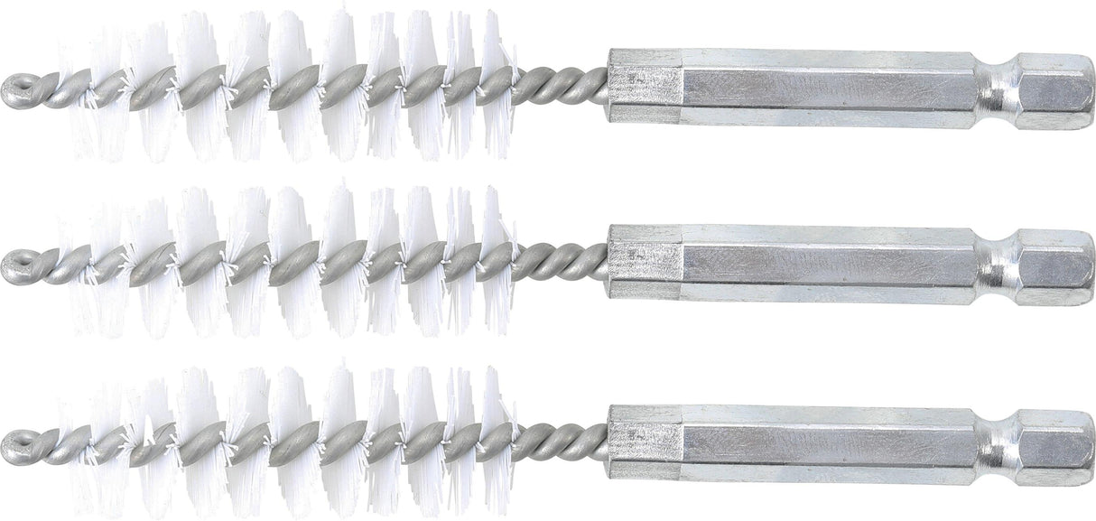 Nailono šepečiai vamzdeliams | 14 mm | 6,3 mm (1/4") | 3 vnt. (3078-14-N)