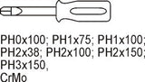 Įrankių rinkinys į spintelę | kryžminiai PH atsuktuvai | 7 vnt. (YT-5536)