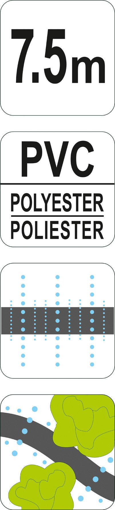 Žarna | sodo augalų, gyvatvorių drėkinimui | 7.5 m (89370)