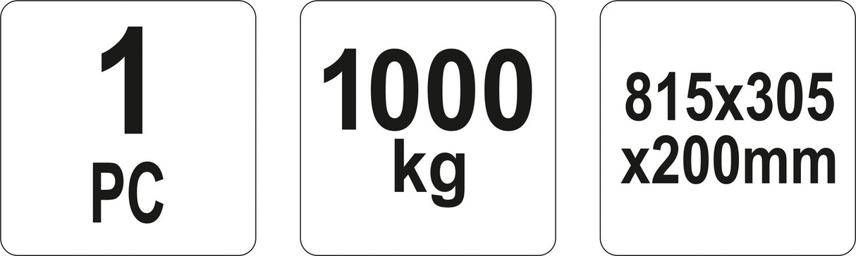 Rampa automobiliui | 1000 kg | 1 vnt. (YT-55670)