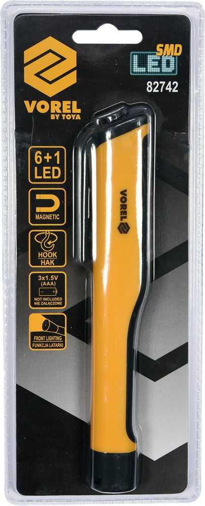 Rankinis žibintas | tušinuko tipo | 6 SMD + 1 LED | 80LM (82742)
