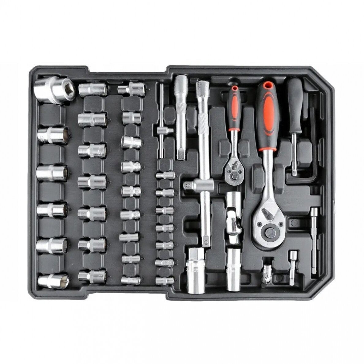 TOOL SET IN ALUMINUM CASE | RATCHETING WRENCHES | WITH WHEELS | 188 PCS. (SK58288)