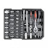 TOOL SET IN ALUMINUM CASE | RATCHETING WRENCHES | WITH WHEELS | 188 PCS. (SK58288)