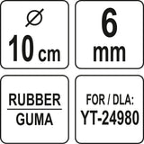 Резиновый поршень для прочистки канализации | 10 cm