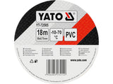 Juoda/geltona neslystanti PVC juosta laiptams ir praėjimams | 50 mm x 18 m (YT-72505)