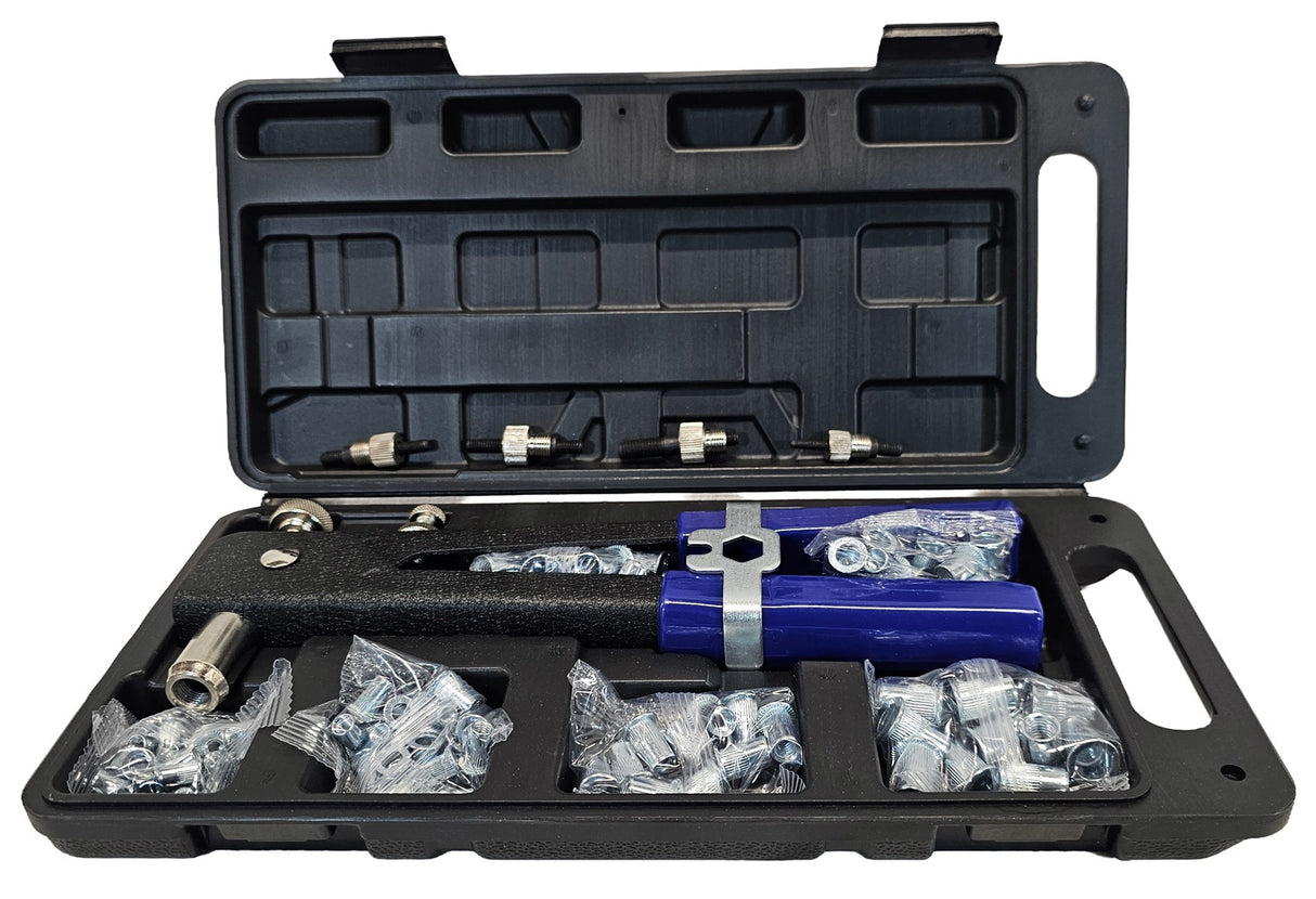 Kniediklis srieginėms kniedėms | su rinkiniu | M4-M8 | 85 vnt (BNR85S)