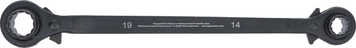 Raktas pastoliams / terkšlė | 4-in-1 | 14 - 17 - 19 - 22 mm (6843)