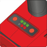 Smūginis veržliasūkis | 12,5 mm (1/2") | 350 Nm | 2 vnt 4 AH akumuliatoriai (YT-8277925)