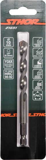 Grąžtas universalus su Hex 6.3 mm (1/4") galu | 10.0 mm (21691)