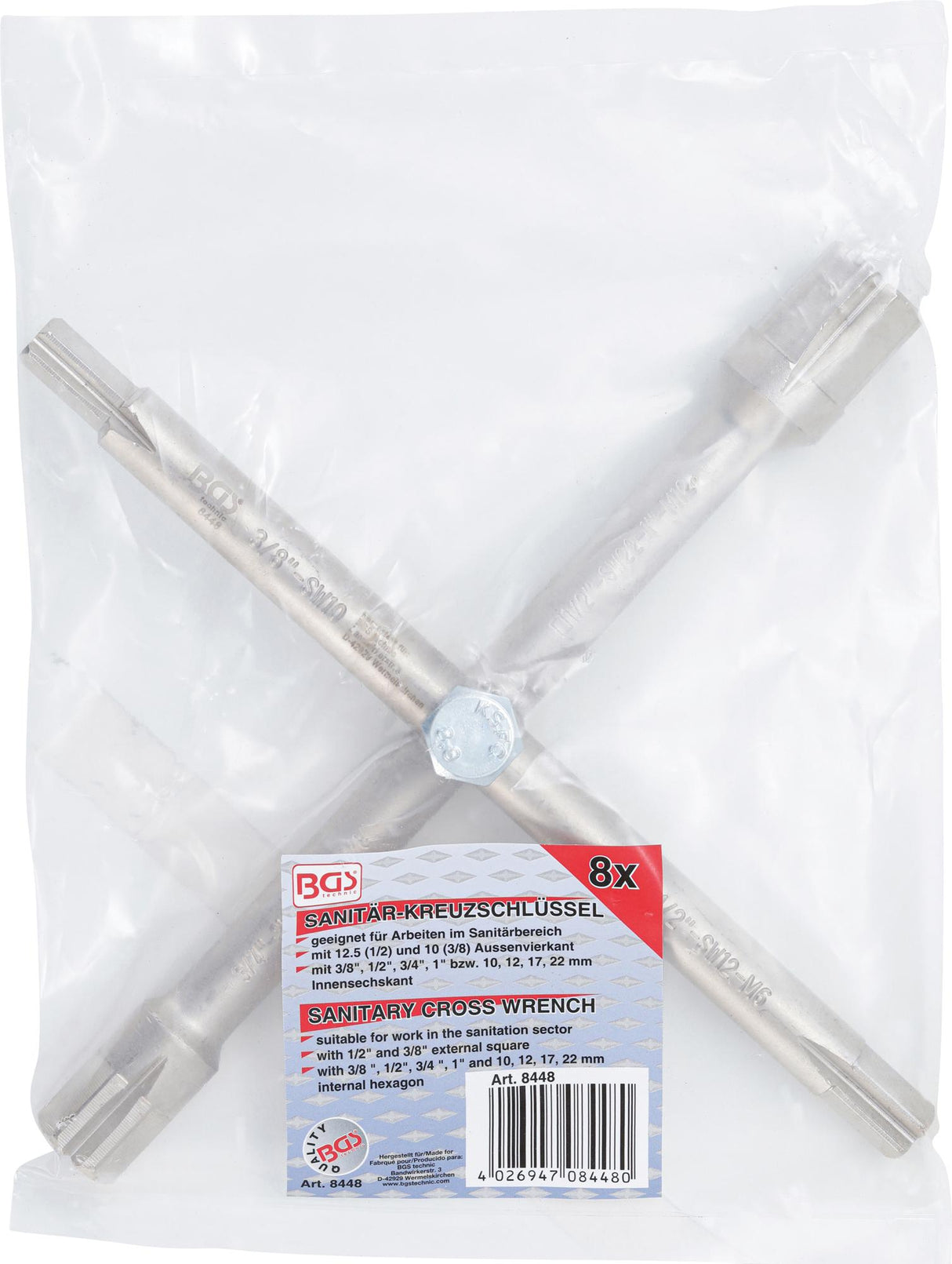 Raktas santechnikai kryžminis (8448)