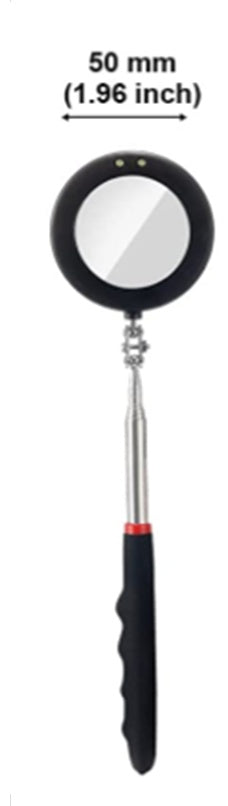 Teleskopinis apžiūros veidrodis LED | apskritas | 285-875 mm | ø 50 mm (LM35T)