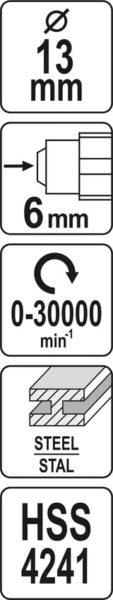 Freza metalui | cilindro formos (YT-61714)