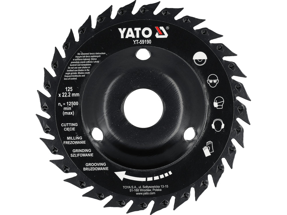 Pjūklinis diskas / freza | 125 mm (YT-59190)