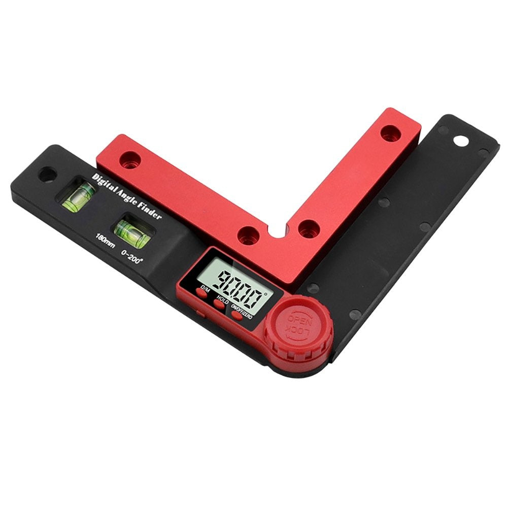 Daugiafunkcinė skaitmeninė kampinė liniuotė / gulsčiukas | 2 viename (DAR2)