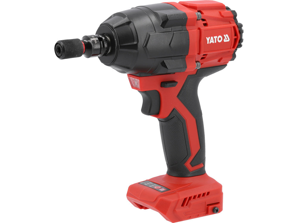 Bešepetėlinis smūginis veržliasūkis | 12,5 mm (1/2") | 18V 850NM | be baterijų (YT-827793)