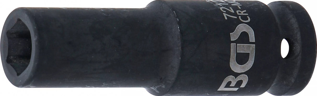 Galvutė smūginė šešiakampė ilga | 12,5 mm (1/2") | 12 mm (7212)