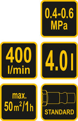 Sienų tinkavimo agregatas | pneumatinis | nerūdijantis plienas (09900)