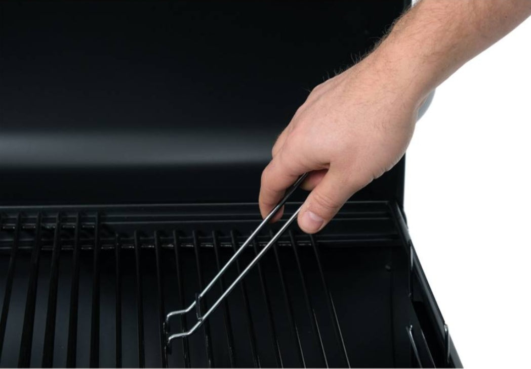 Lauko kepsninė / grilis | su dangčiu ir kaminu | 47X34 cm (99902)