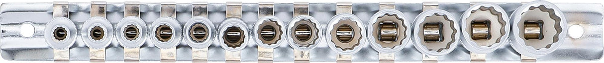 Набор головок, двенадцатигранные | 6.3 mm (1/4") | 4 - 14 mm | 13 шт.