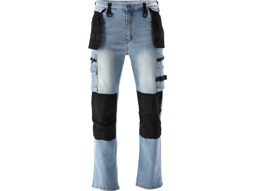 Darbinės kelnės | elastiniai džinsai | mėlyni | L/XL dydis (YT-79073)