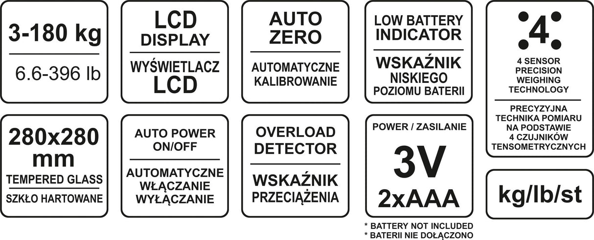 Svarstyklės vonios kambariui | analitinės | bluetooth (69202)