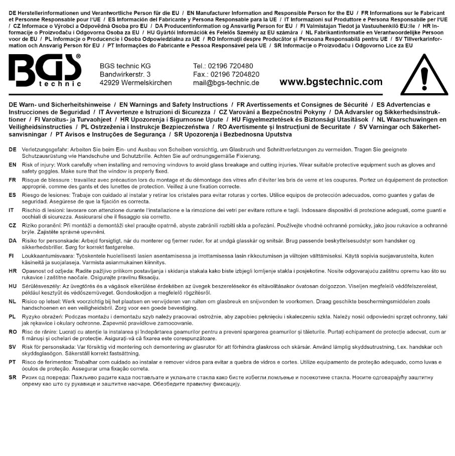 Priekinio stiklo įrankių rinkinys | 5 vnt. (8002)