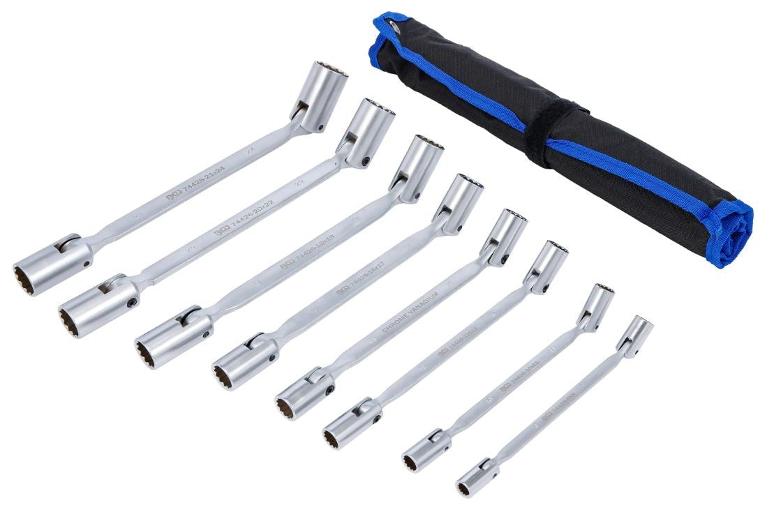 Raktų dvipusių su vartoma galvute komplektas | 8 - 24 mm | 8 vnt (74426)