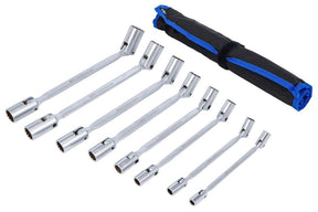 Raktų dvipusių su vartoma galvute komplektas | 8 - 24 mm | 8 vnt (74426)