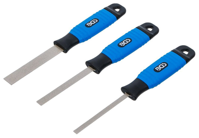 Plonų deimantinių dildžių rinkinys | 3 vnt | 83 mm | kontaktams ir elektronikai (74737)