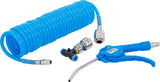 Oro pūtimo pistoletas | su spiraline oro žarna ir T formos jungtimi (74253)