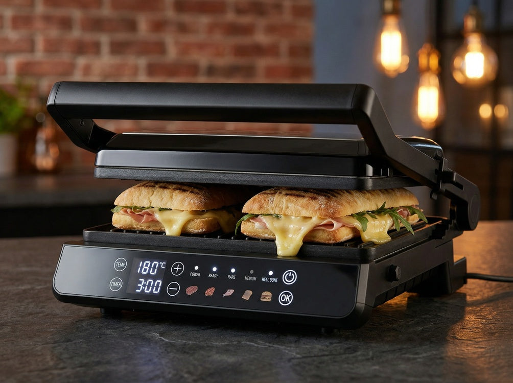 Elektrinis grilis / vaflių keptuvė | 2IN1 | 2000W | LED CONTROL (67440)