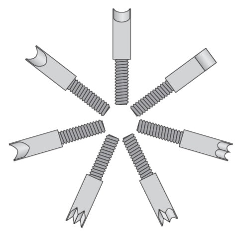 Frezavimo oblius | septyni skirtingų profilių peiliukai (YT-62910)