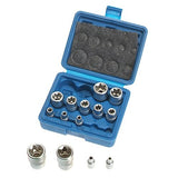 Набор головок E-Star для болтов 14 шт, 1/4"+3/8"+1/2", E4-E24
