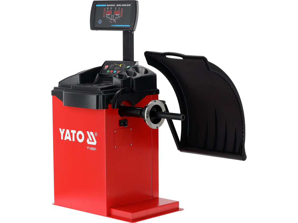 Rengaspainojen tasapainotuslaite laserilla | 250 W | 10–24" | automaattinen A/D mittaus | ±1 g tarkkuus (YT-08061)