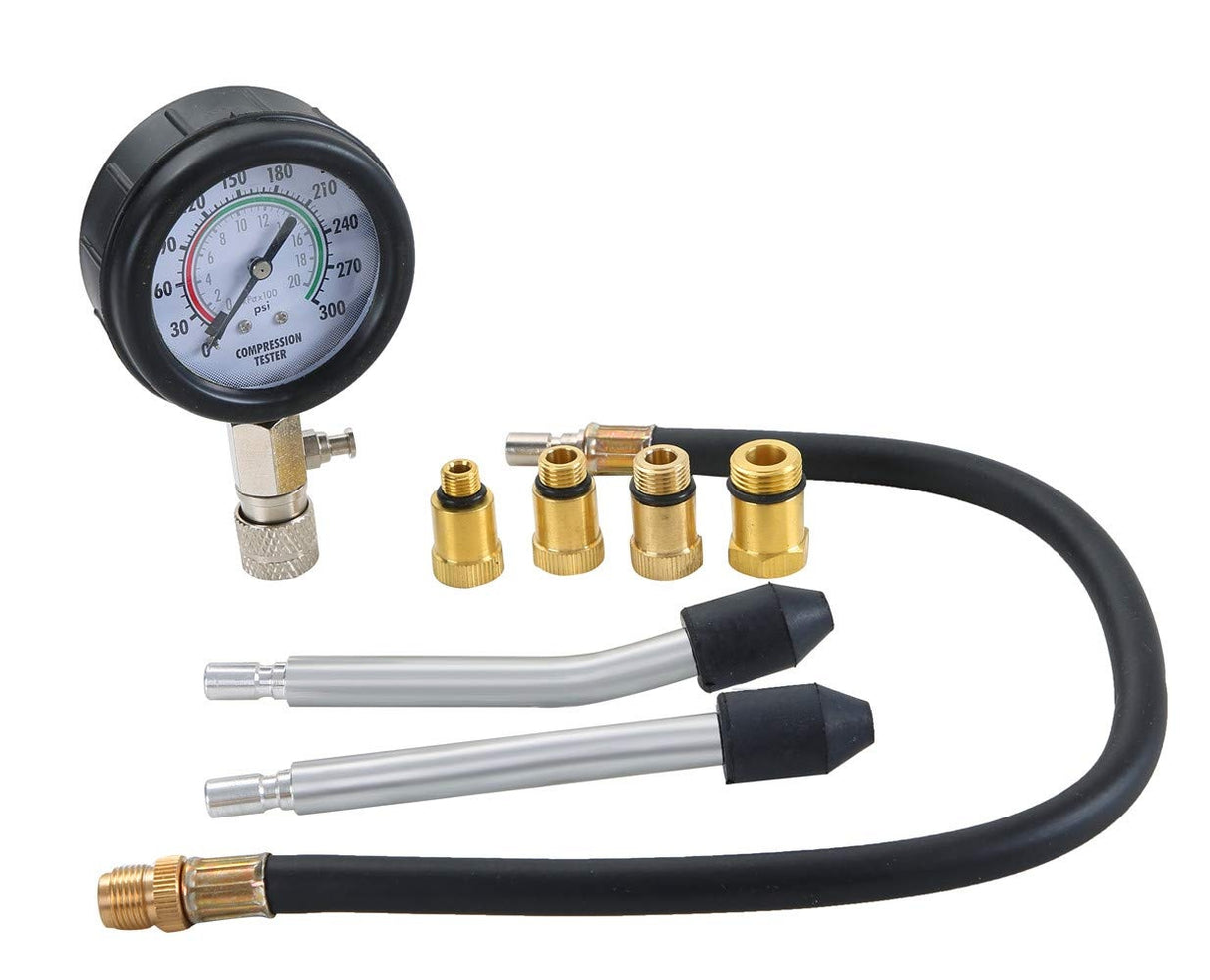 Kompresijos matuoklis | benzininis | su antgaliais | 8 vnt. (JC-8015)