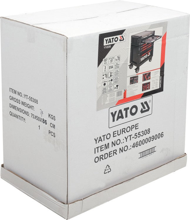 Įrankių spintelė | 157 įrankiai | 7 stalčiai (YT-55308)