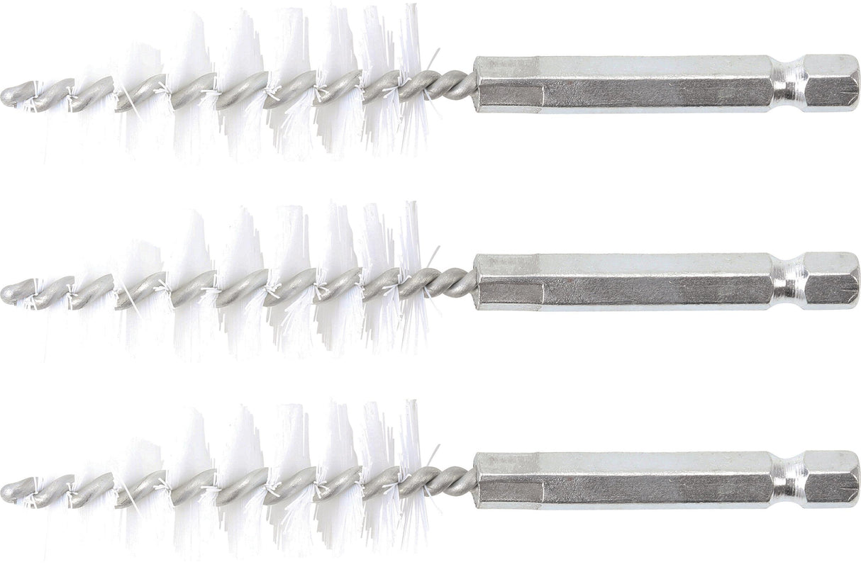 Nailono šepečiai vamzdeliams | 18 mm | 6,3 mm (1/4") | 3 vnt. (3078-18-N)