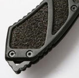 Lenktinis peilis | juoda apdaila su matine tekstūra | 16.3 cm (FK6)